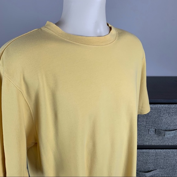J.L. Powell Men’s Yellow Short Sleeve Crew Neck Shirt Large EUC - Picture 2 of 8